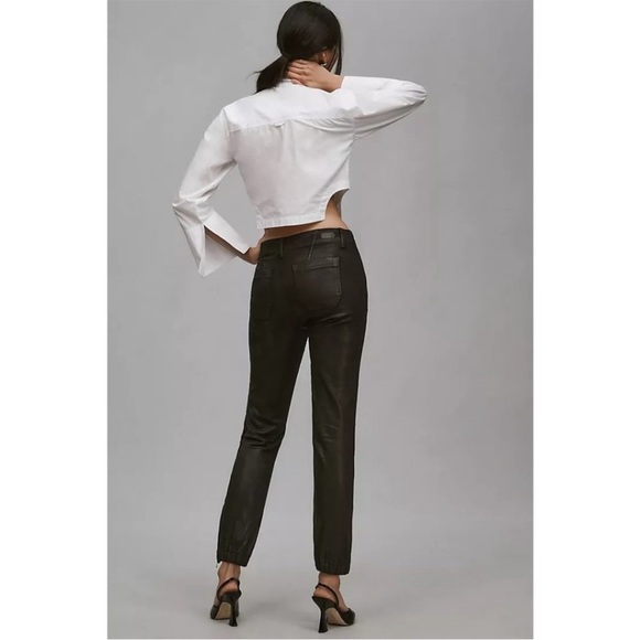 Paige Mayslie Jogger Pants Luxe Coating black fog 26 - Picture 2 of 15